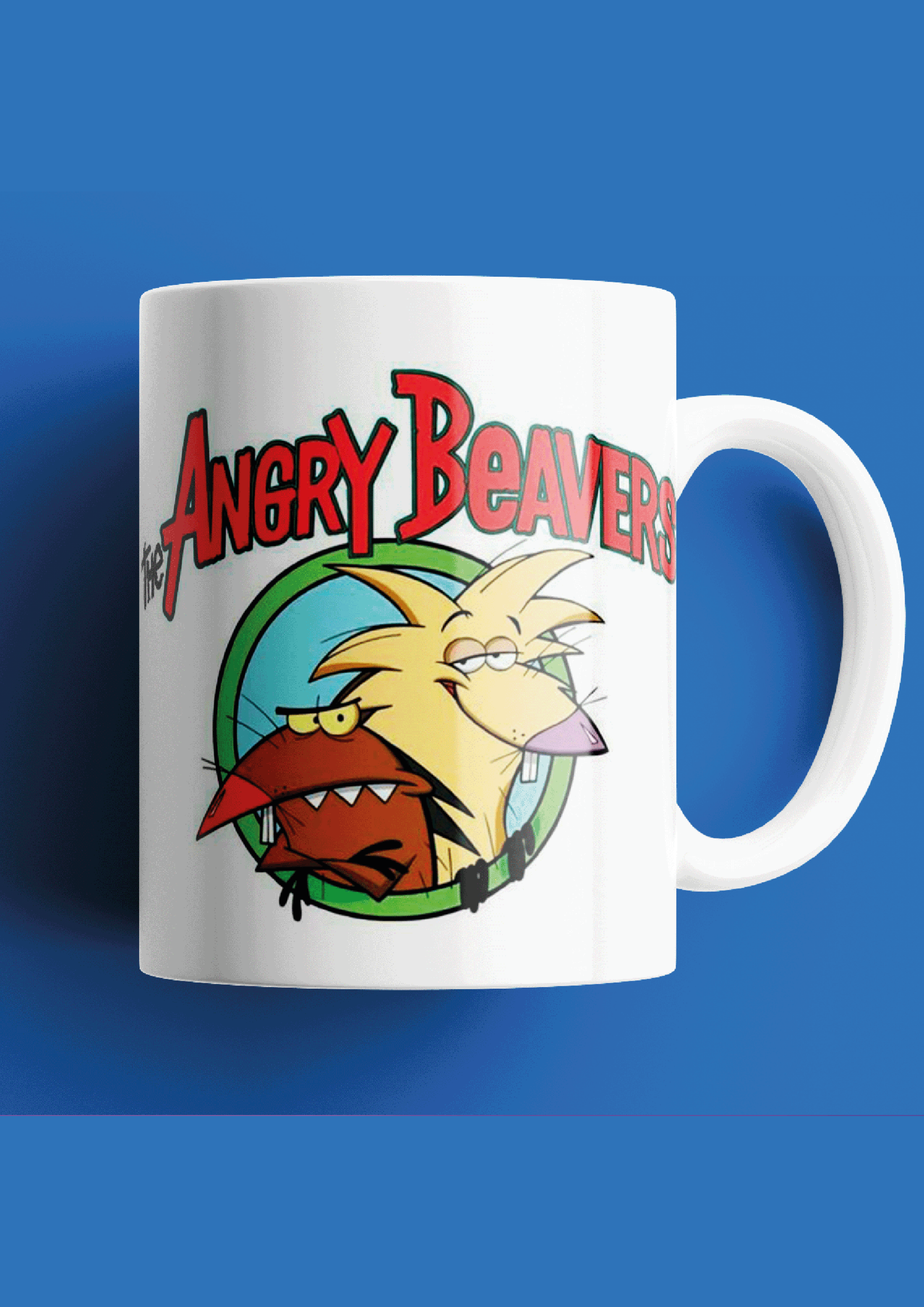 Mug Angry Beavers – Edición Retro Nicktoons