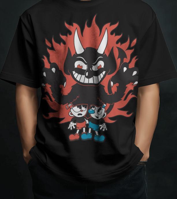 Shadow Flame oversized T-shirt -green