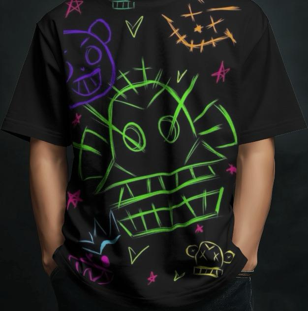 Acido Salvaje oversized T-shirt - Color Negro